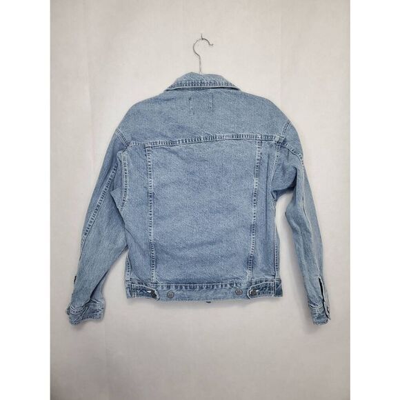 BDG Oversized Women's Denim Trucker Jean Jacket Light Wash Button Front - Picture 7 of 9